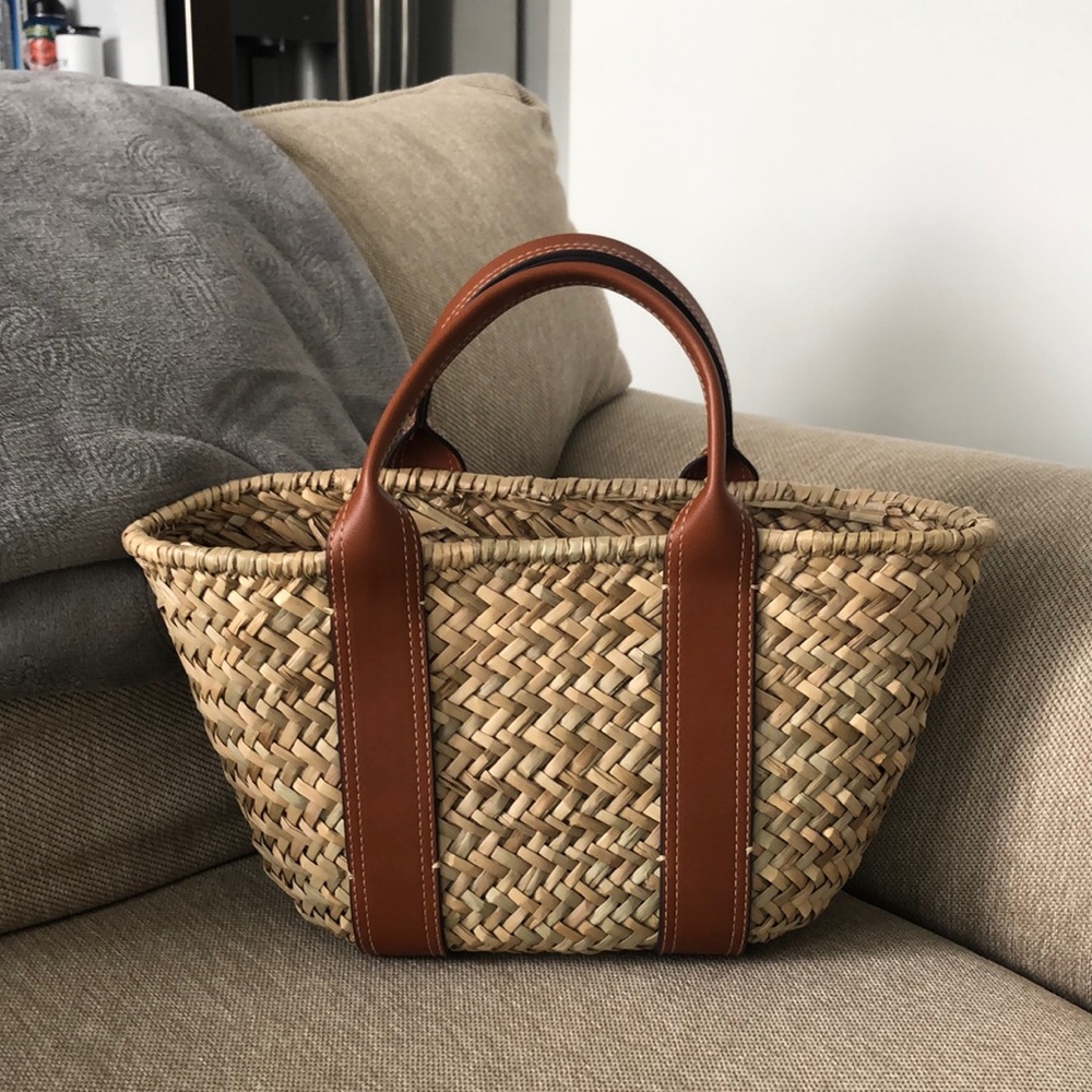 Mango double strap basket bag